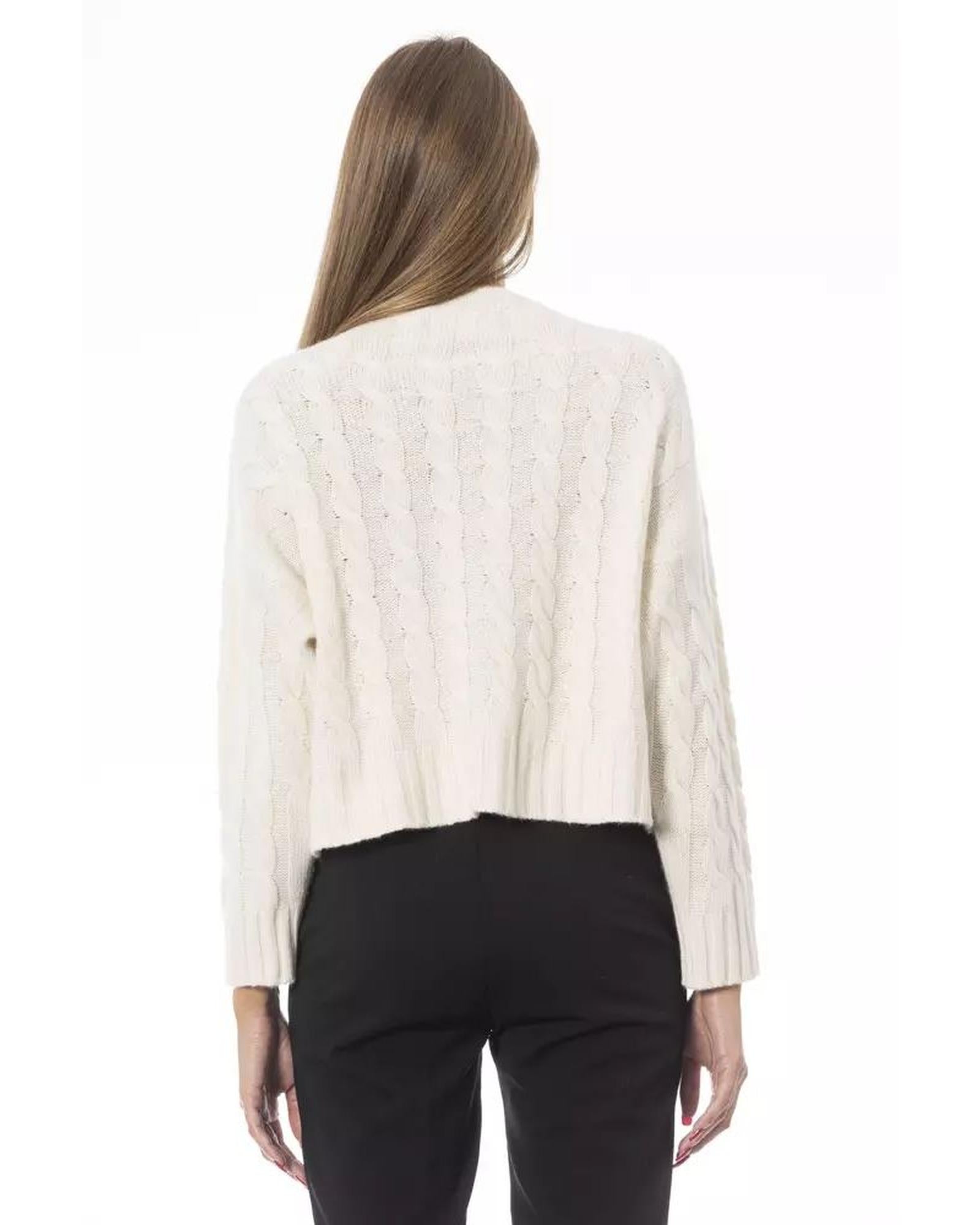 Baldinini Trend Women's Beige Wool Sweater - M