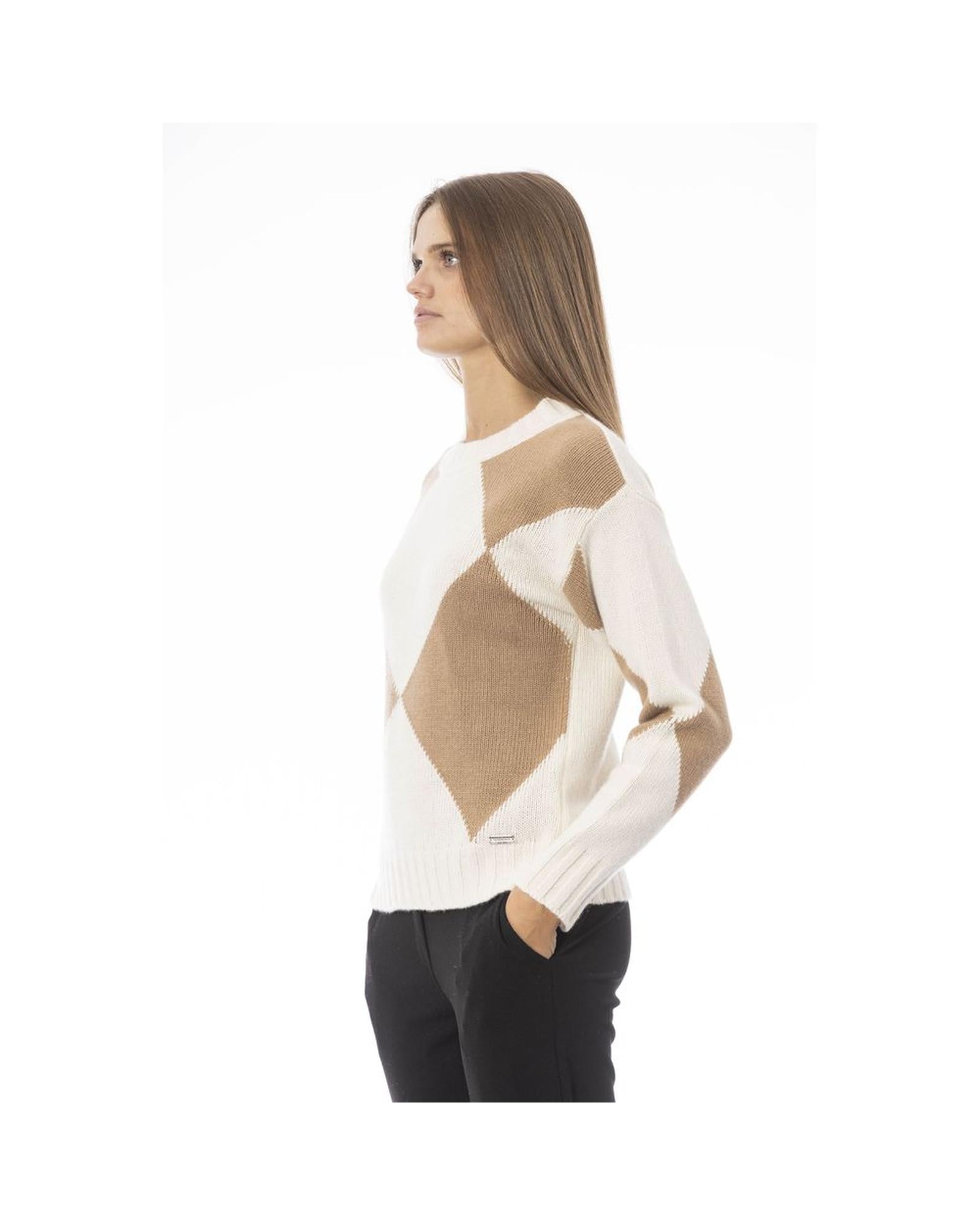 Baldinini Trend Women's Beige Wool Sweater - M