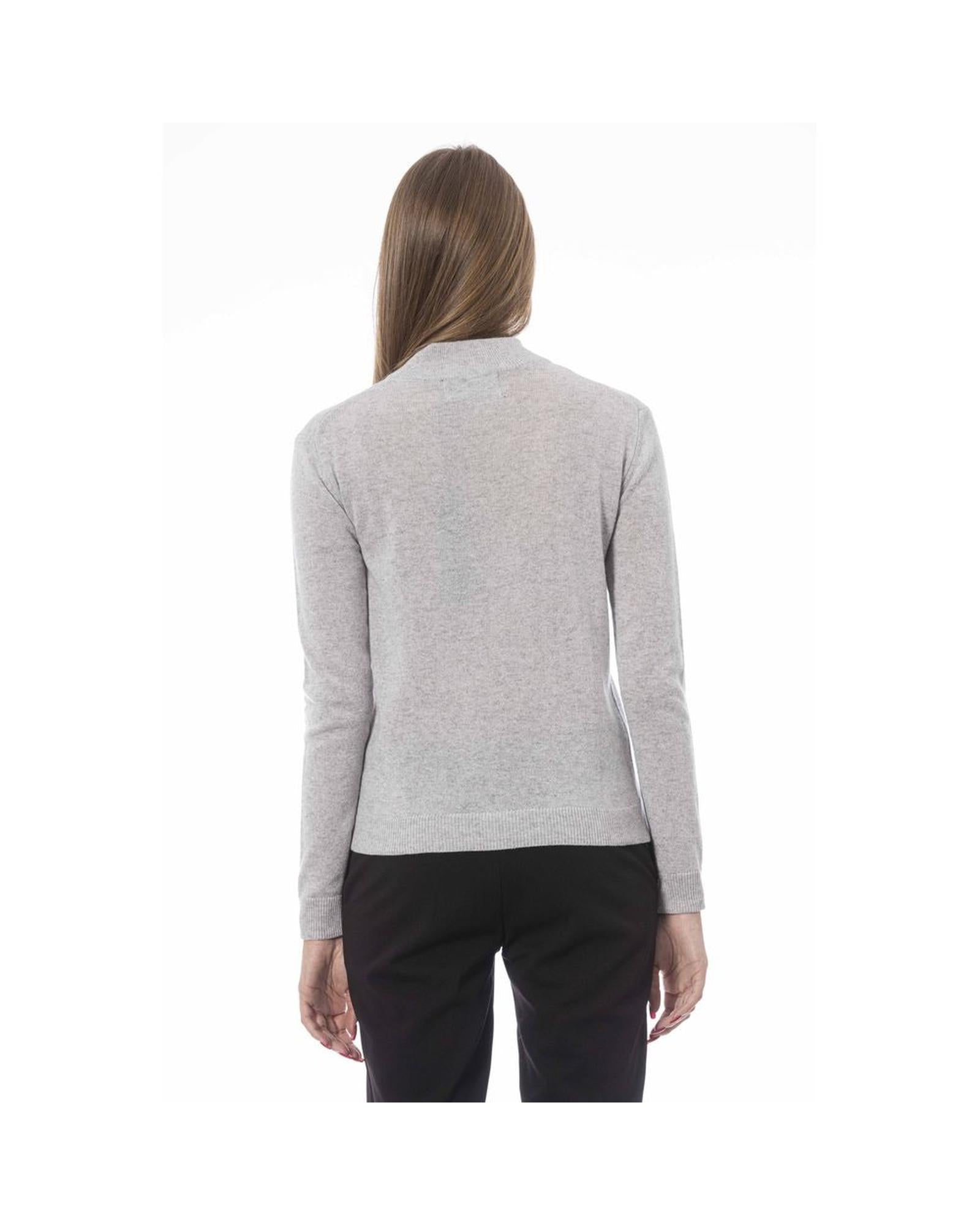 Baldinini Trend Women's Gray Fabric Sweater - M