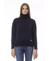 Baldinini Trend Women's Blue Wool Sweater - 40 IT