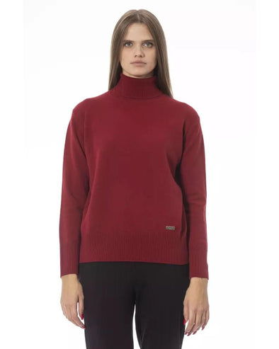 Baldinini Trend Women's Red Wool Sweater - 40 IT