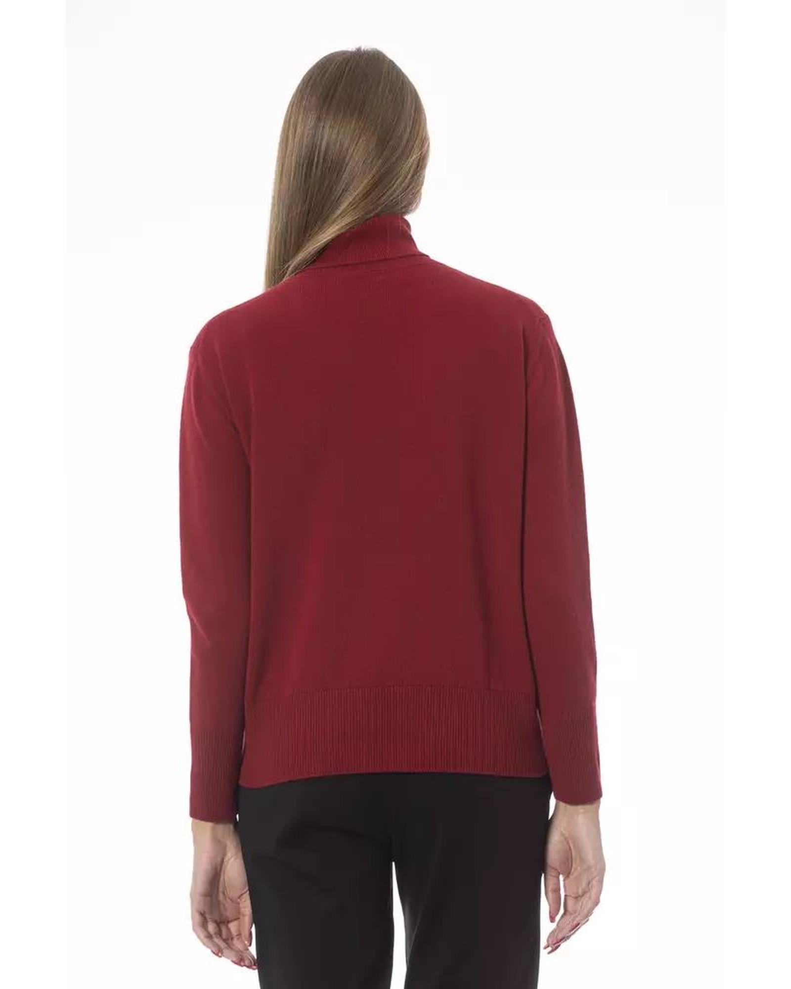 Baldinini Trend Women's Red Wool Sweater - 40 IT