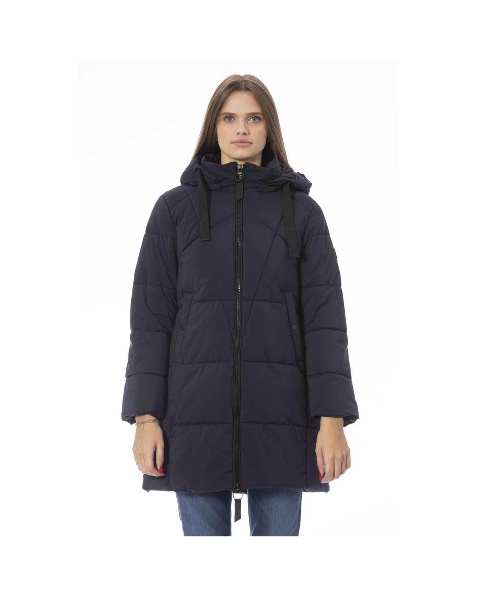 Baldinini Trend Women's Blue Polyester Jackets & Coat - S