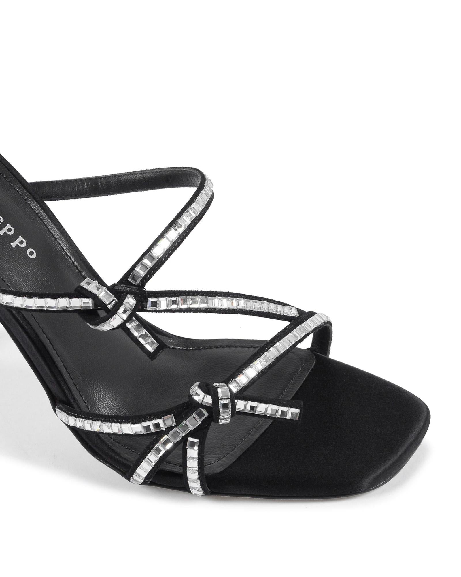 Crystal Embellished High Heel Sandal - 37 EU