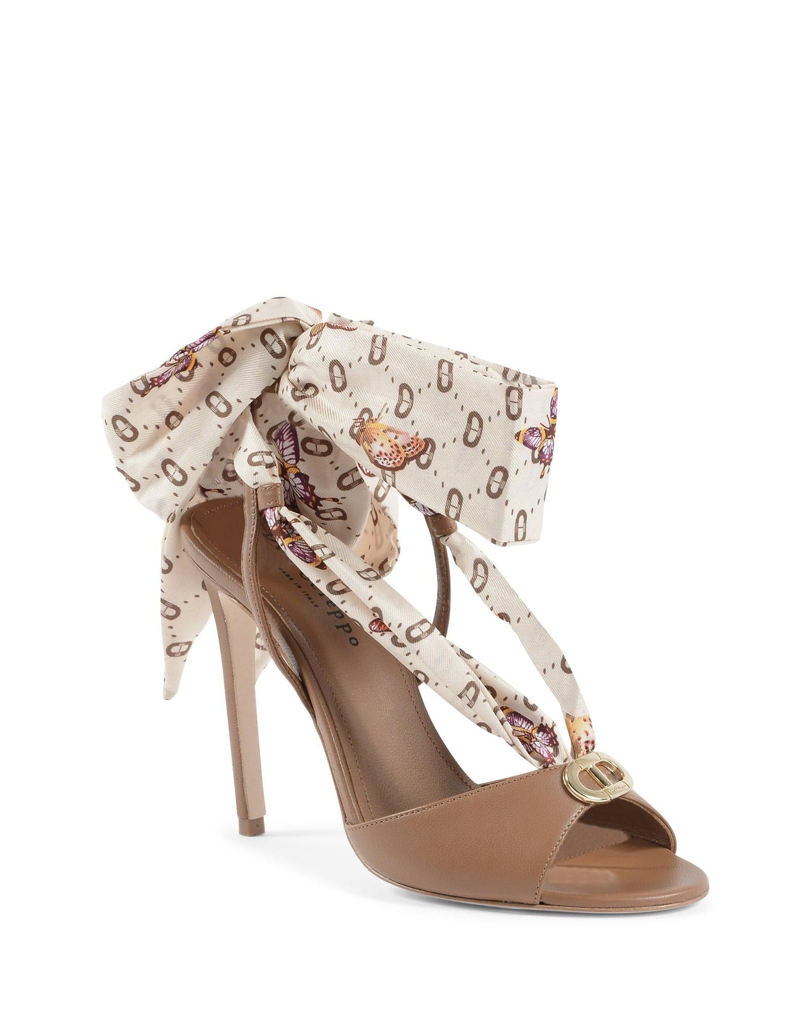 Silk Printed Stiletto Heel - 38.5 EU