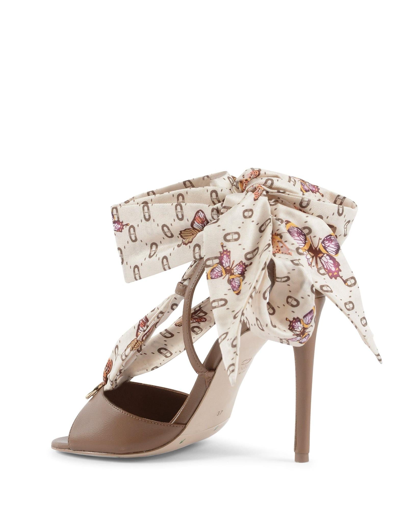 Silk Printed Stiletto Heel - 38.5 EU