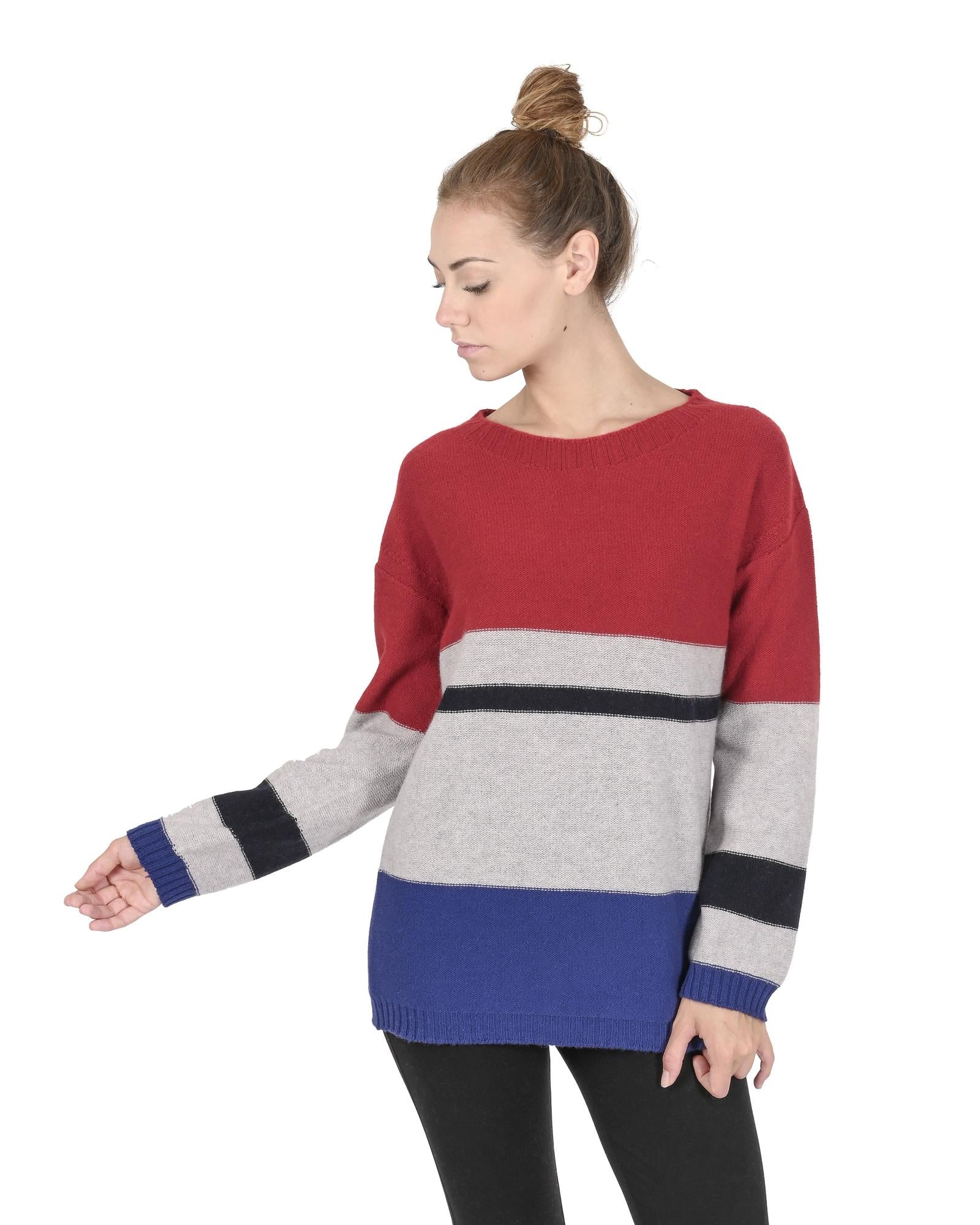 Premium Cashmere Boatneck Sweater - M