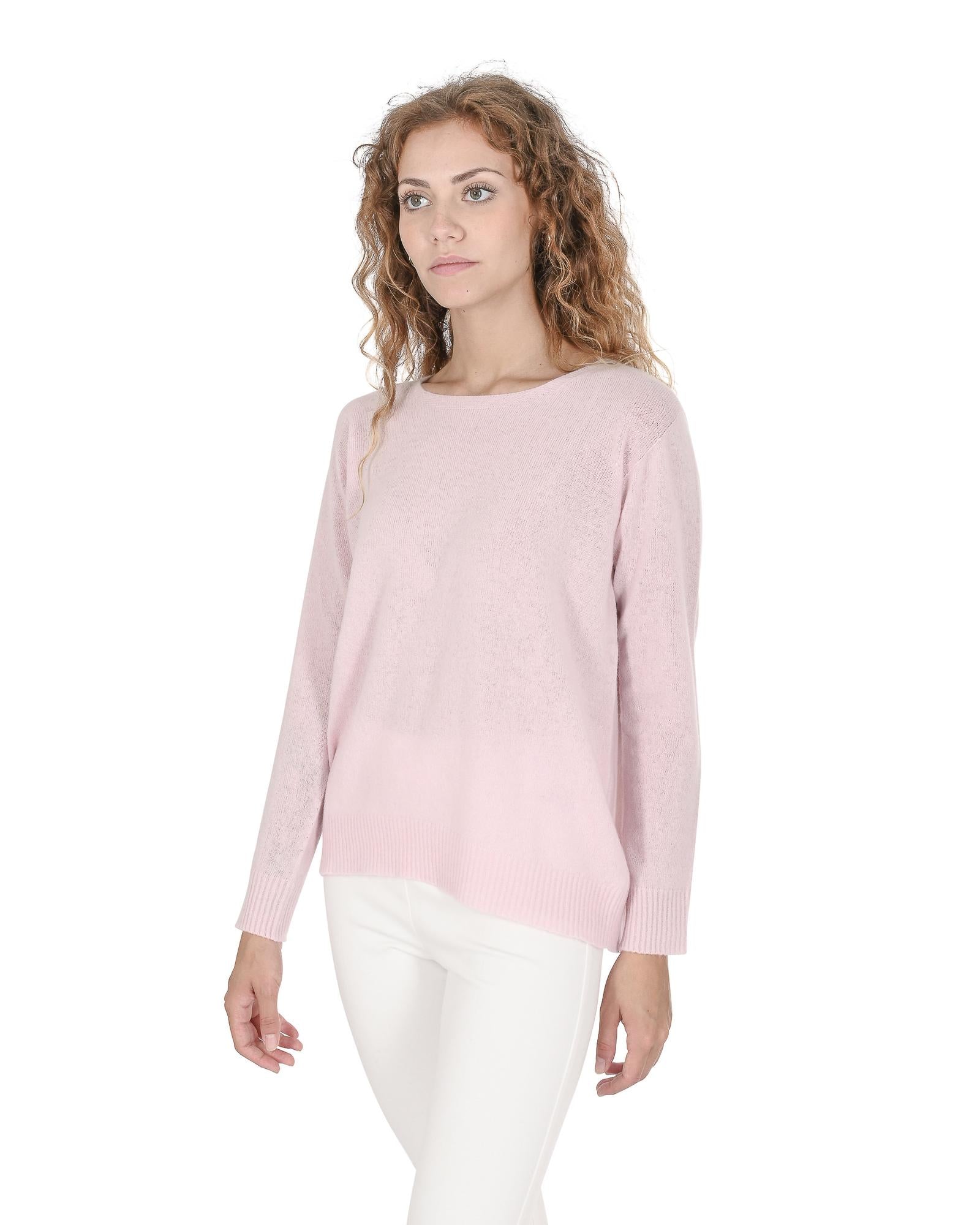 Square Neck Cashmere Sweater - M