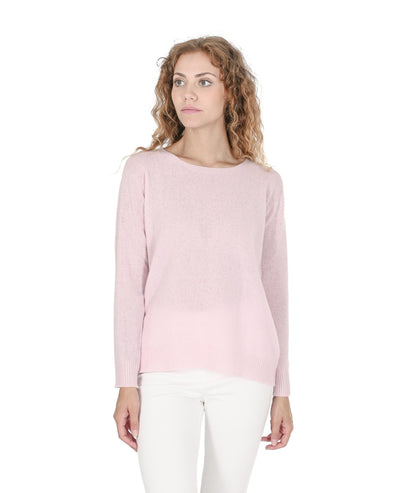 Square Neck Cashmere Sweater - L