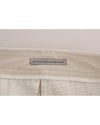Cropped Corduroy Pants with Logo Details 42 IT Women