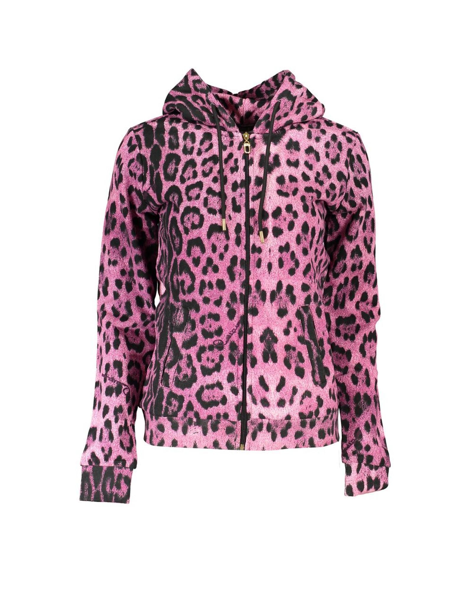 Cavalli Class Women's Pink Cotton Sweater - M