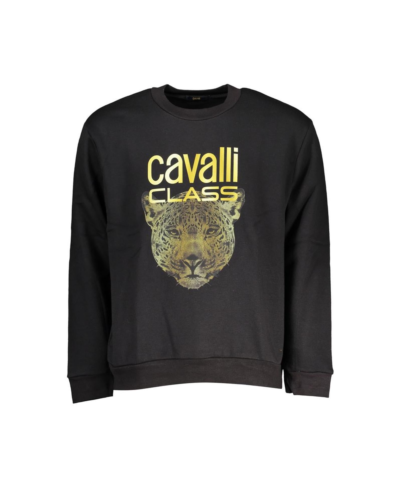 Cavalli Class Women's Black Cotton Sweater - L