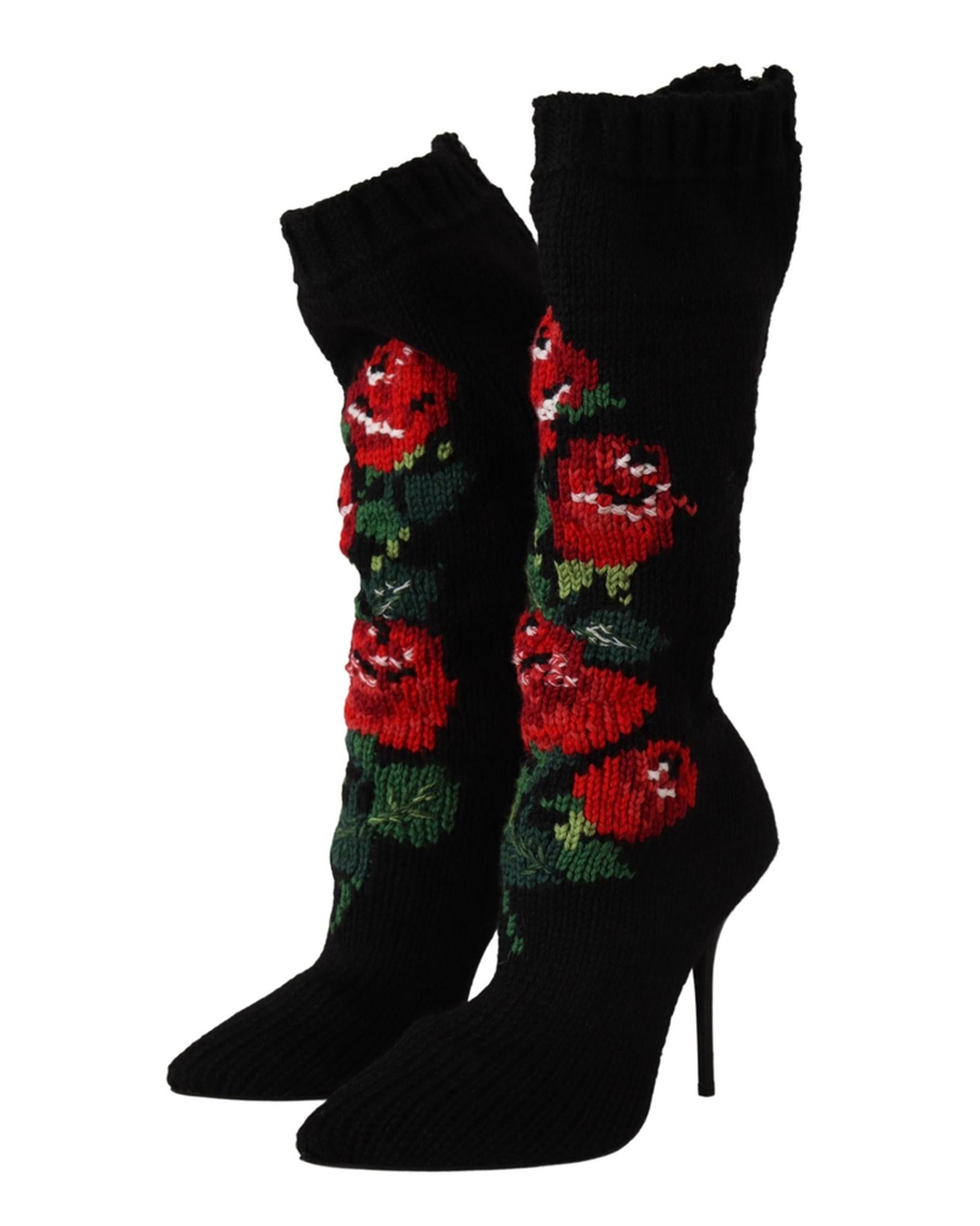 Dolce & Gabbana Stretch Socks Boots 39 EU Women