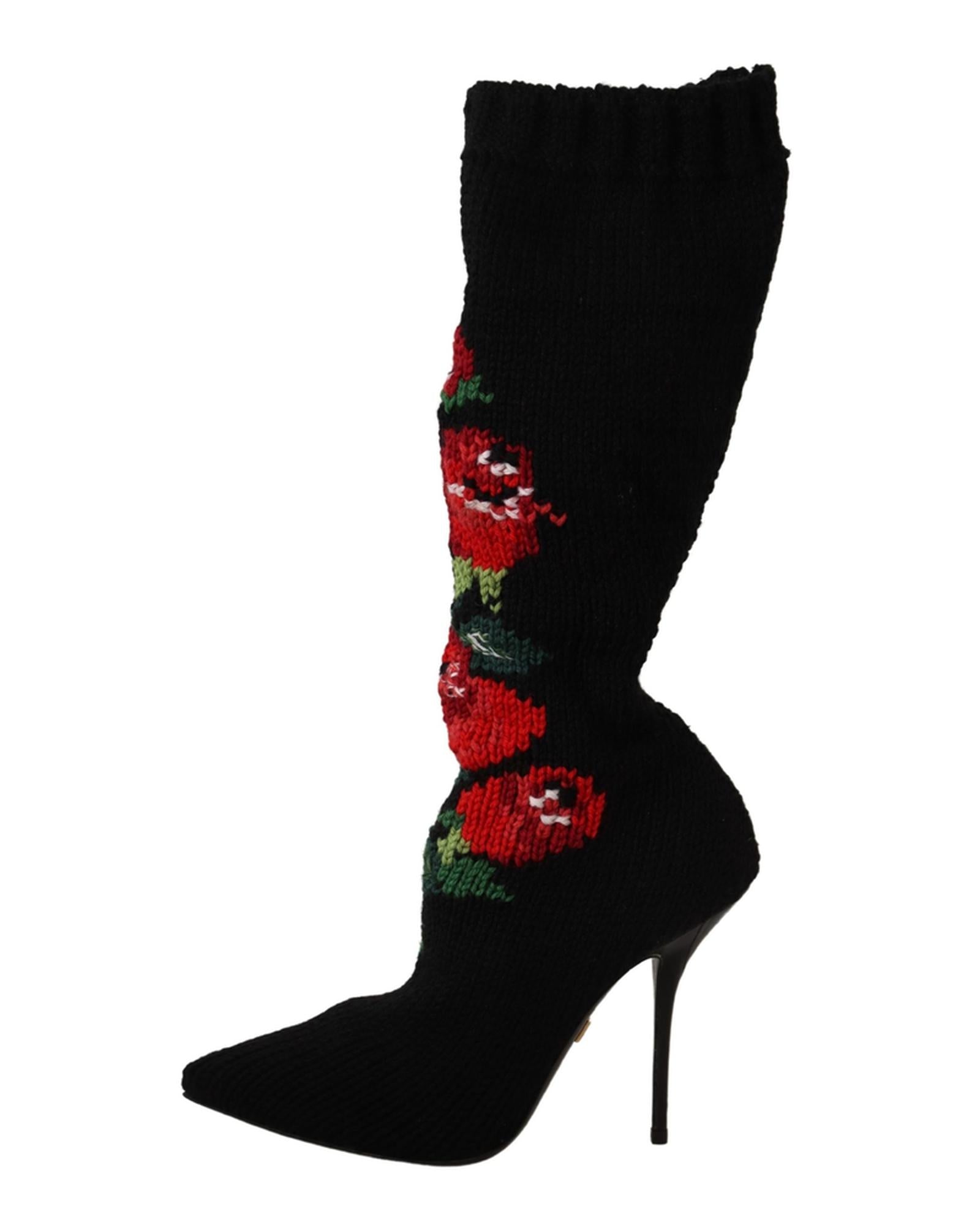 Dolce & Gabbana Stretch Socks Boots 39 EU Women