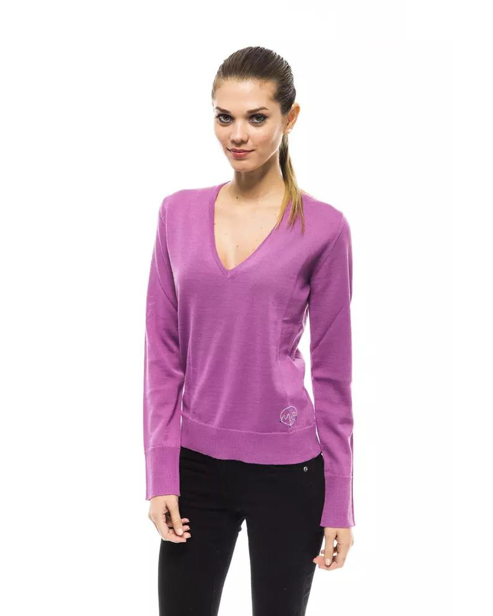 Montana Blu Women's Pink Wool Sweater - 40 IT