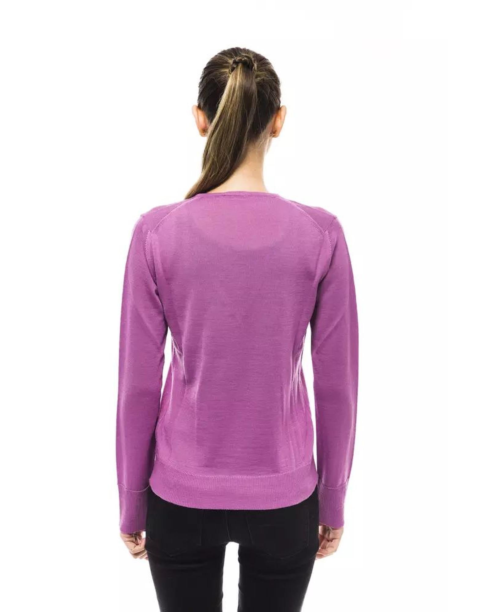 Montana Blu Women's Pink Wool Sweater - 40 IT