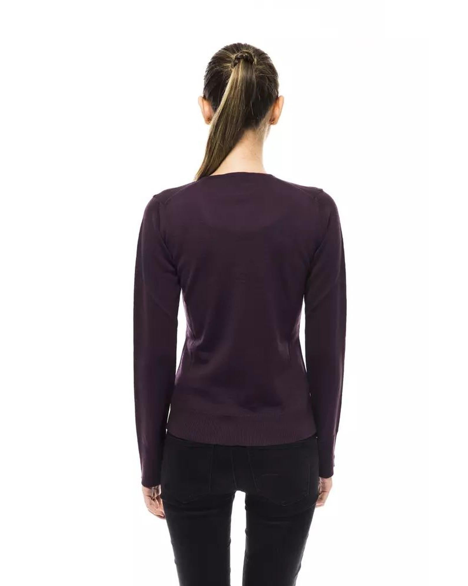 Montana Blu Women's Purple Wool Sweater - 40 IT