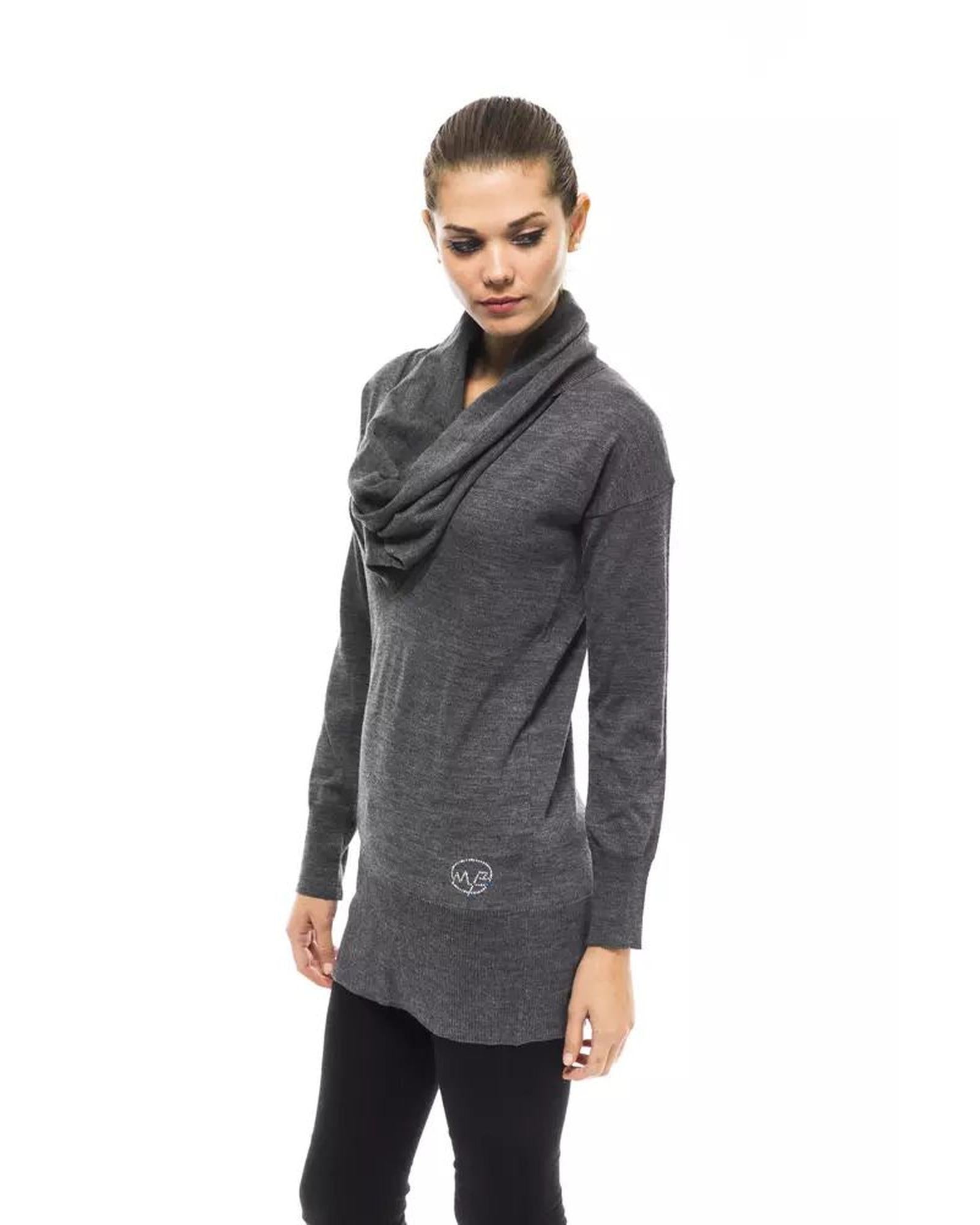 Montana Blu Women's Gray Wool Sweater - 42 IT