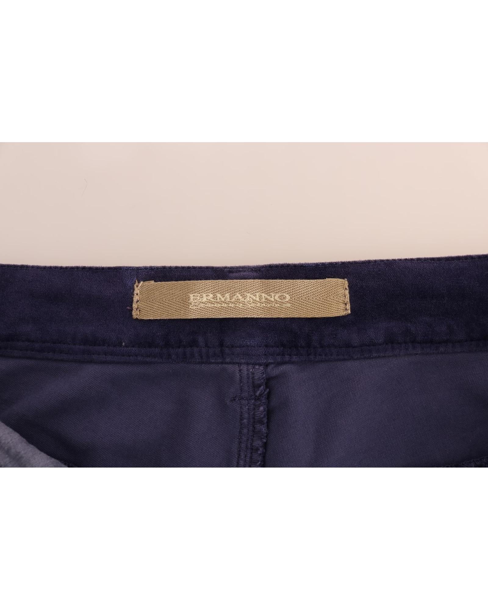 Brand New Ermanno Scervino Purple Corduroy Bootcut Flare Pants W26 US Women