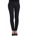 Authentic Ermanno Scervino Black Skinny Jeans with Logo Details W26 US Women