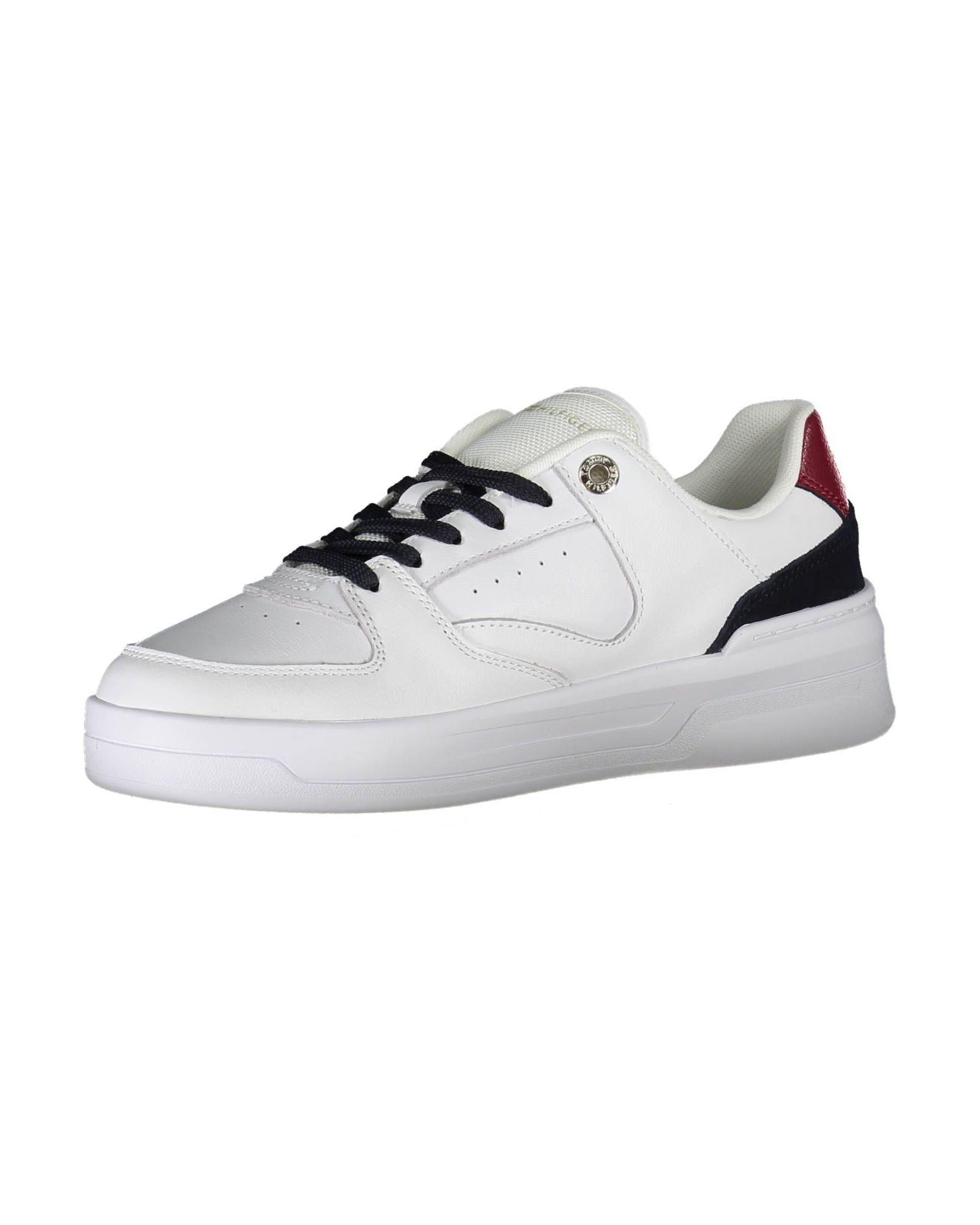 Tommy Hilfiger Women's White Polyester Sneaker - 38 EU