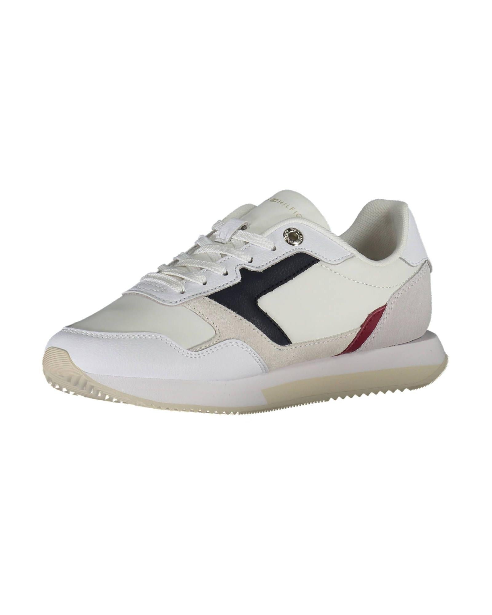 Tommy Hilfiger Women's White Polyester Sneaker - 38 EU