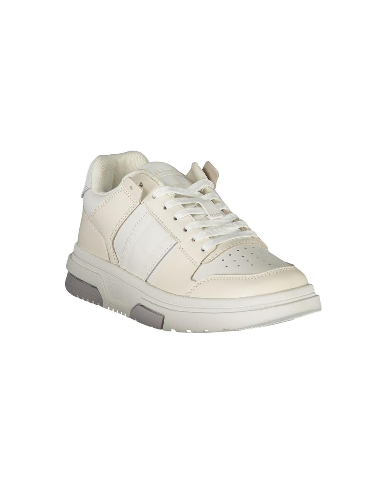 Tommy Hilfiger Women's White Polyester Sneaker - 41 EU