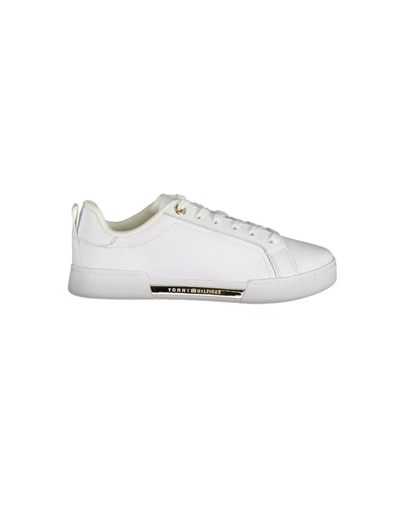 Tommy Hilfiger Women's White Polyester Sneaker - 36 EU