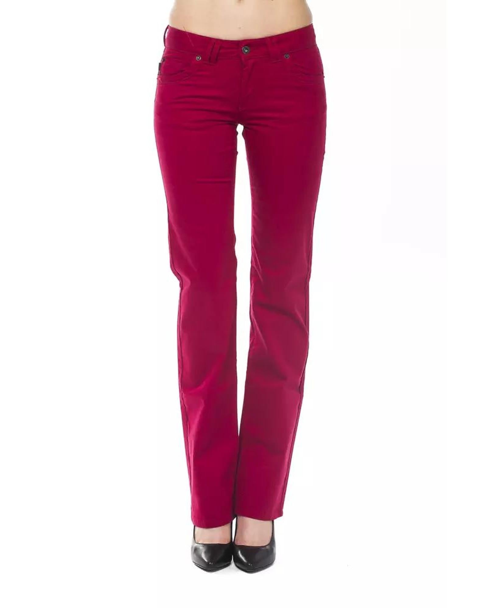 Ungaro Fever Women's Red Cotton Jeans & Pant - W30 US