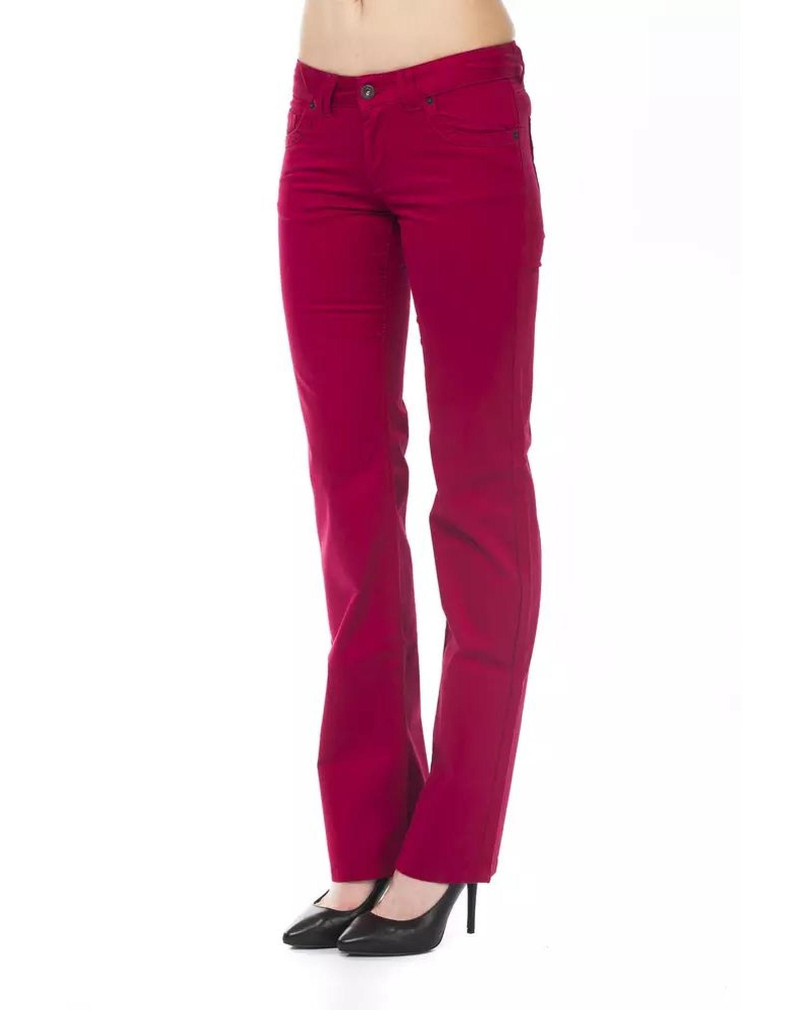 Ungaro Fever Women's Red Cotton Jeans & Pant - W31 US