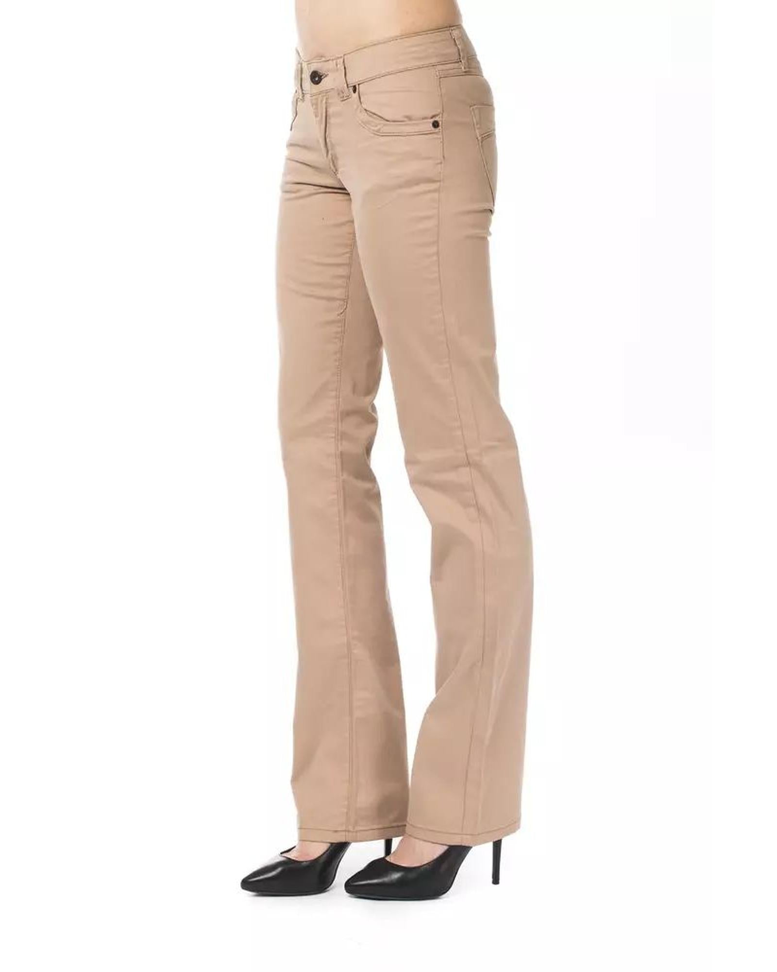 Ungaro Fever Women's Beige Cotton Jeans & Pant - W30 US