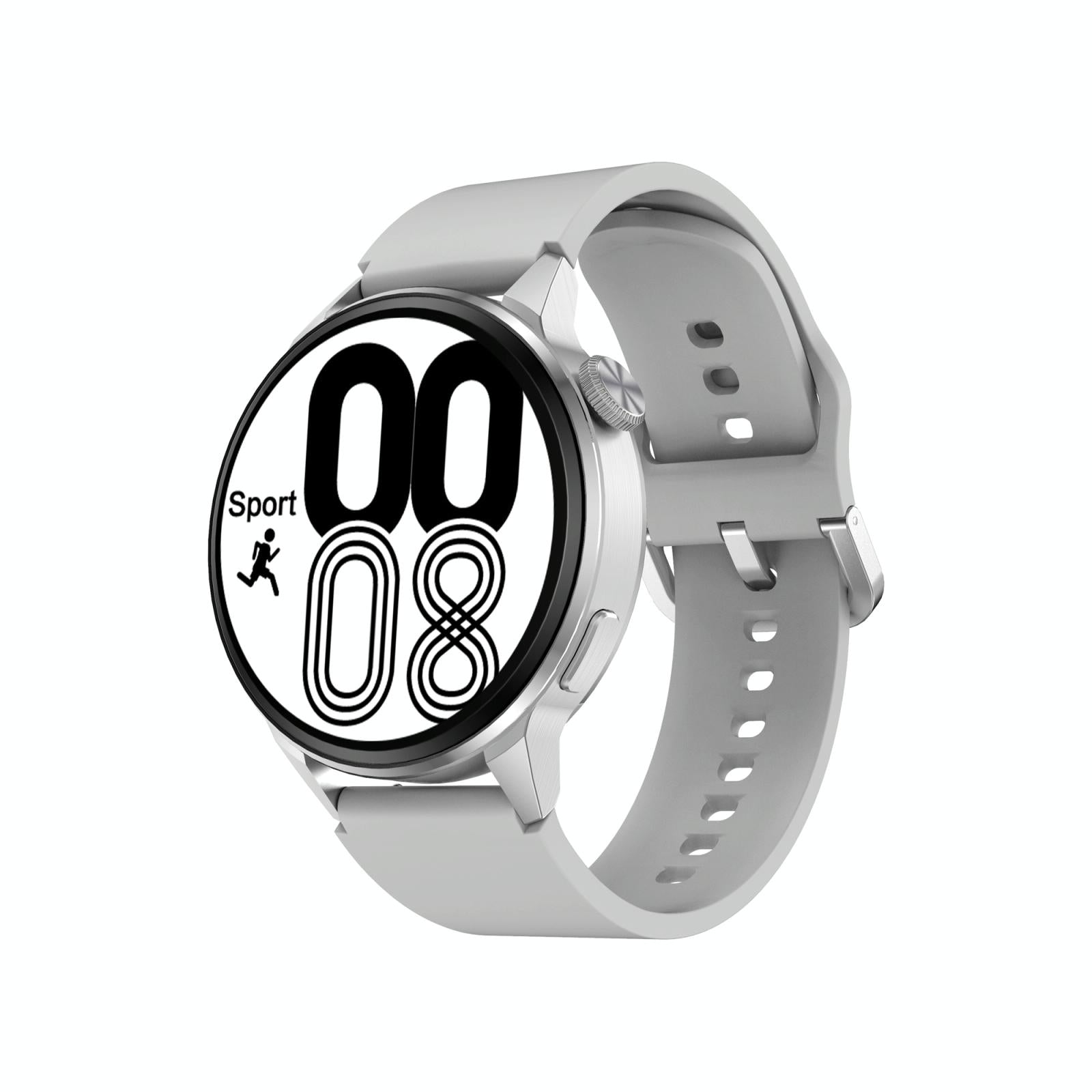 Silicone Band Smart Watch With Colour Screen - Black
