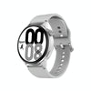 Silicone Band Smart Watch With Colour Screen - Silver