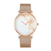 Stylish Men Quartz Watch with Gold Alloy Case and Stainless Steel Band - Round Dial - Wa0733C