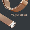 Women Metal Mesh Quartz Watch with Non-scale Dial - Black Shell Blue Surface