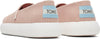 TOMS Womens Canvas Slip On Shoes Sneakers Flats Alpargata Espadrilles - Dusty Pink - US 8