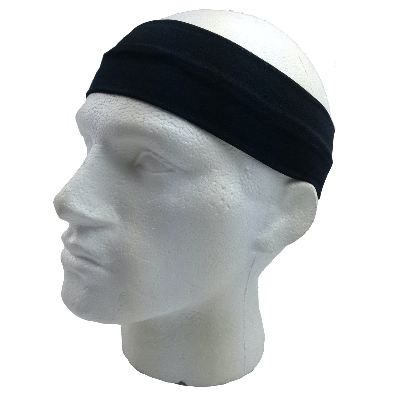 2pc Set Plain Headband Elastic Stretch Sports Yoga Hair Band Unisex Wide Wrap