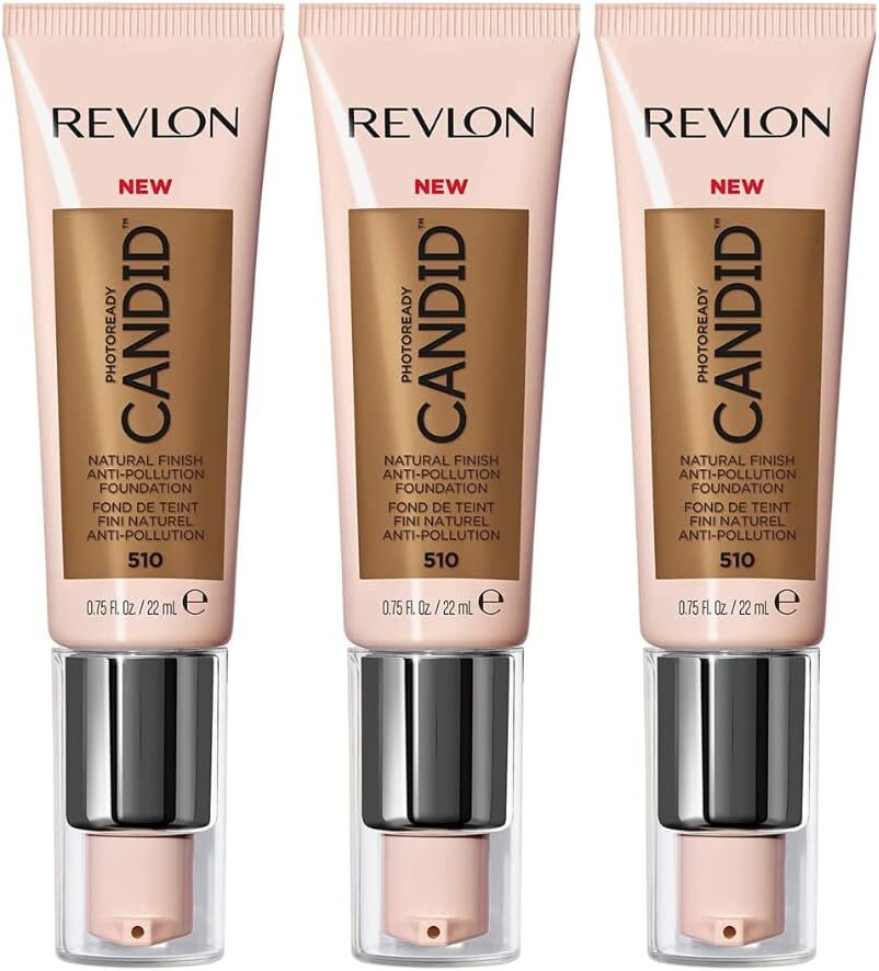 3x Revlon 22ml Photoready Candid Foundation - 510 Capuccino