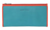 Pierre Cardin Italian Genuine Leather Ladies Wallet - Turquoise/Orange