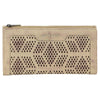 Pierre Cardin Perforated Leather Ladies Handy Travel Wallet - Latte