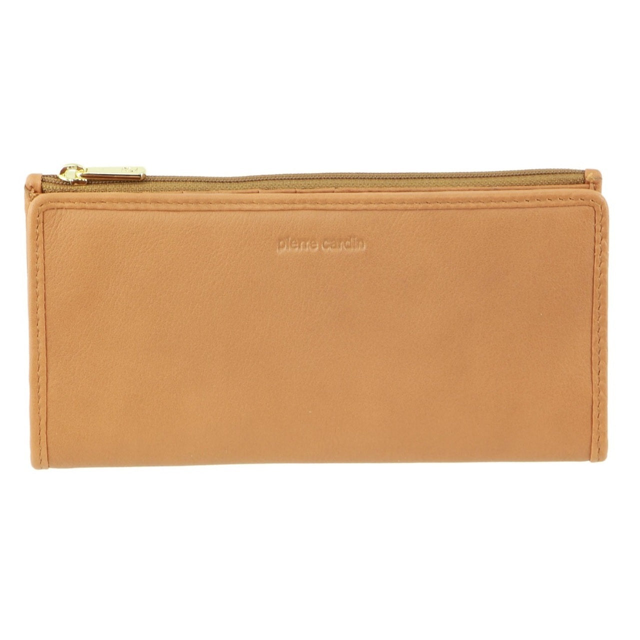 Pierre Cardin Womens Soft Italian Leather RFID Purse Wallet - Caramel