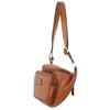 Pierre Cardin Women Sling Bum Bag Leather Crossbody Shoulder Travel Chest - Cognac