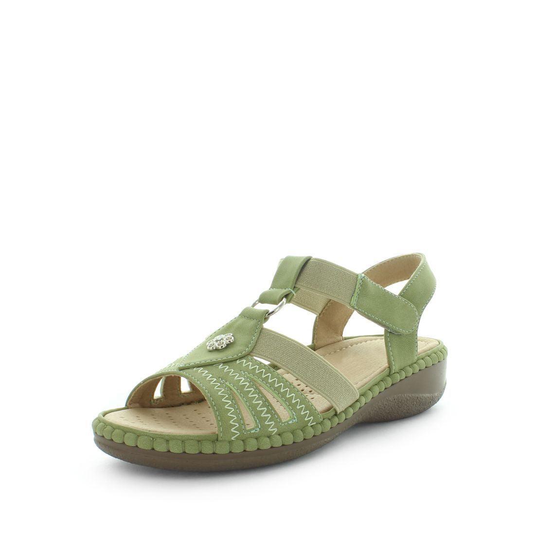 AEROCUSHION Women's MINARA Sandals Olive Shoe 8US