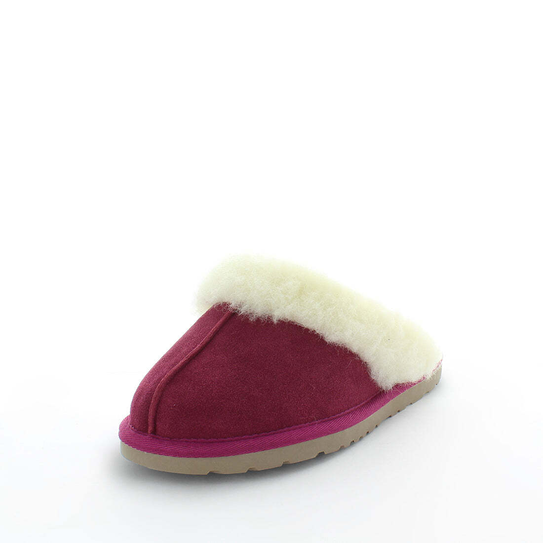 JUST BEE Women's CITA Slippers Plum 7US