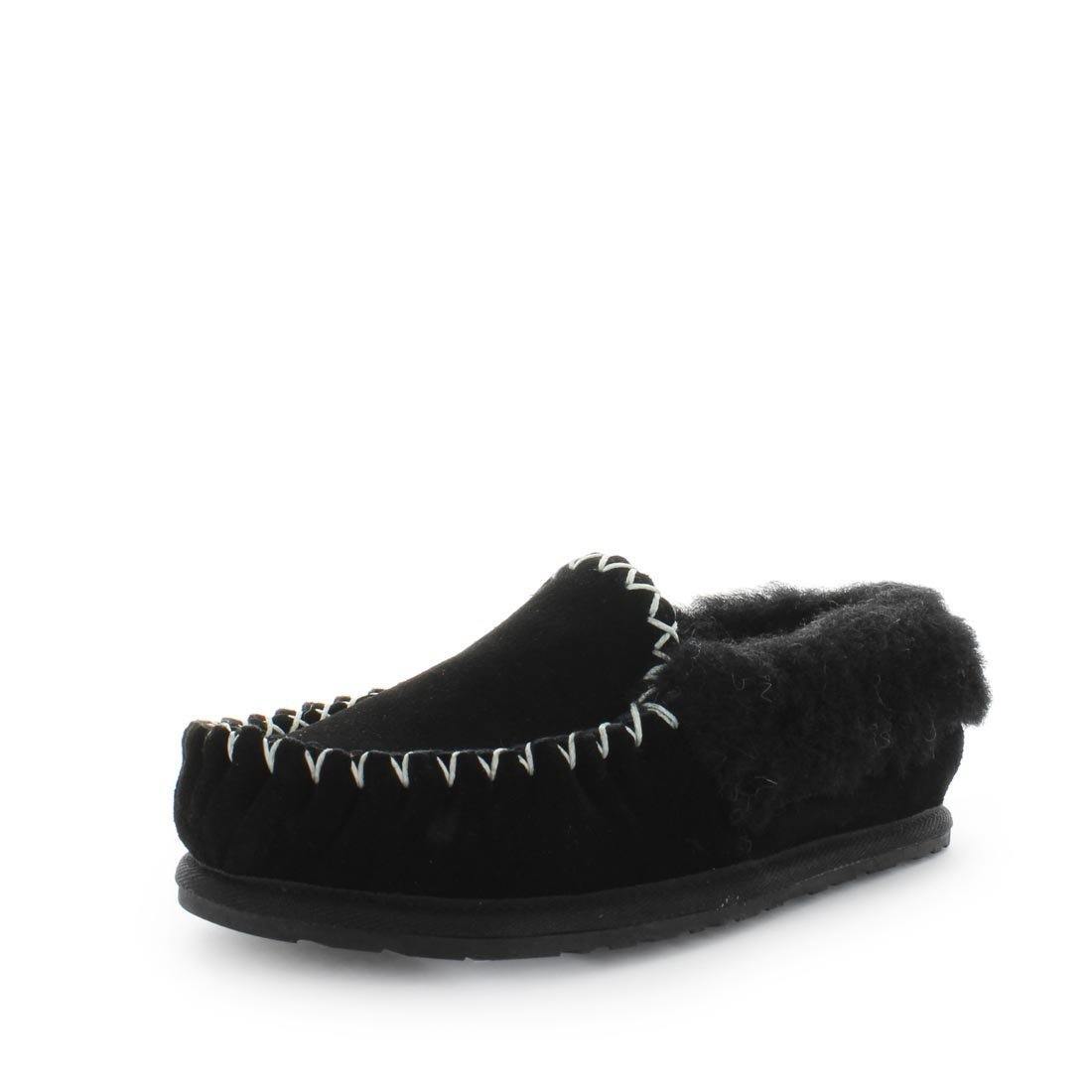 JUST BEE Women's CRAFTS Slippers Black 5US