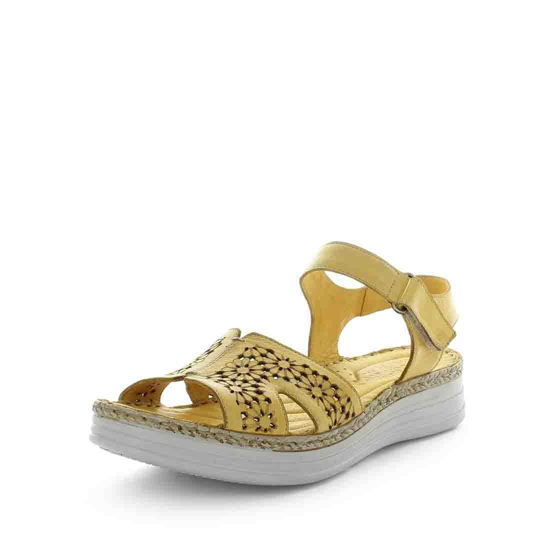 SOFT TREAD ALLINO Women's BANITA Sandals Mustard Shoe 40EU