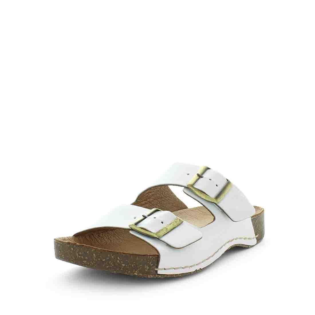 SOFT TREAD ALLINO Women's BRODIE Sandals White Smooth Shoe 37EU