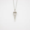 Gift Box - Cone White Gold Aroma Necklace + Purify Oil Blend