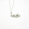 Gift Box - Rabbit White Gold Aroma Necklace + Purify Oil Blend