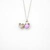 Gift Box - Heart Lock White Gold Aroma Necklace + Purify Oil Blend